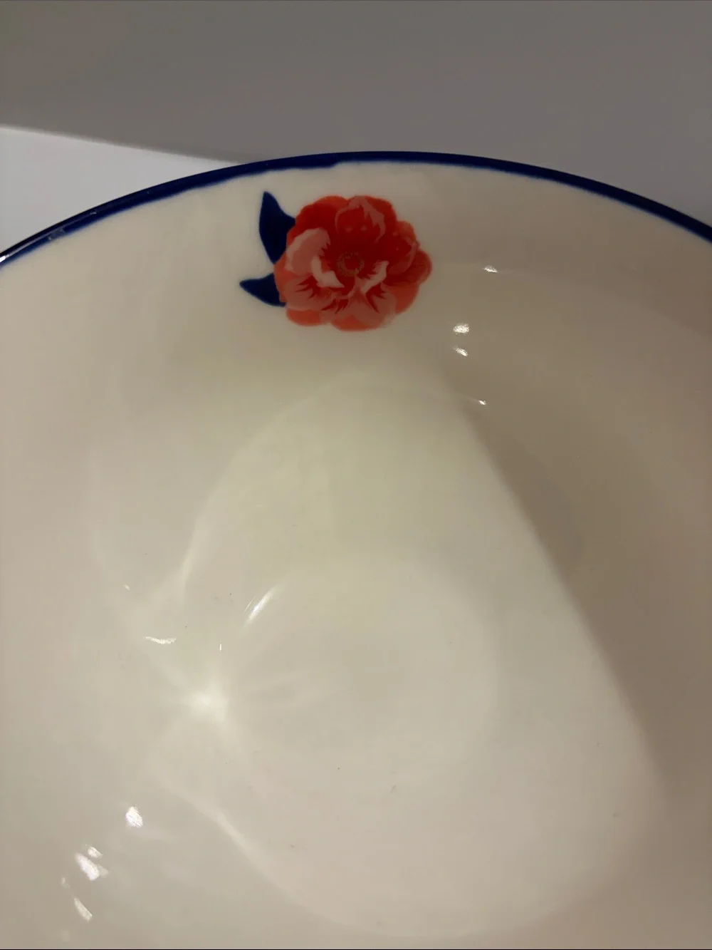 Potter's Studio Ceramic Floral Soup Salad Snack Bowl